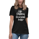 Life Happens Chocolate Helps T-Shirt - Chocolate & More Delights