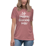 Life Happens Chocolate Helps T-Shirt - Chocolate & More Delights